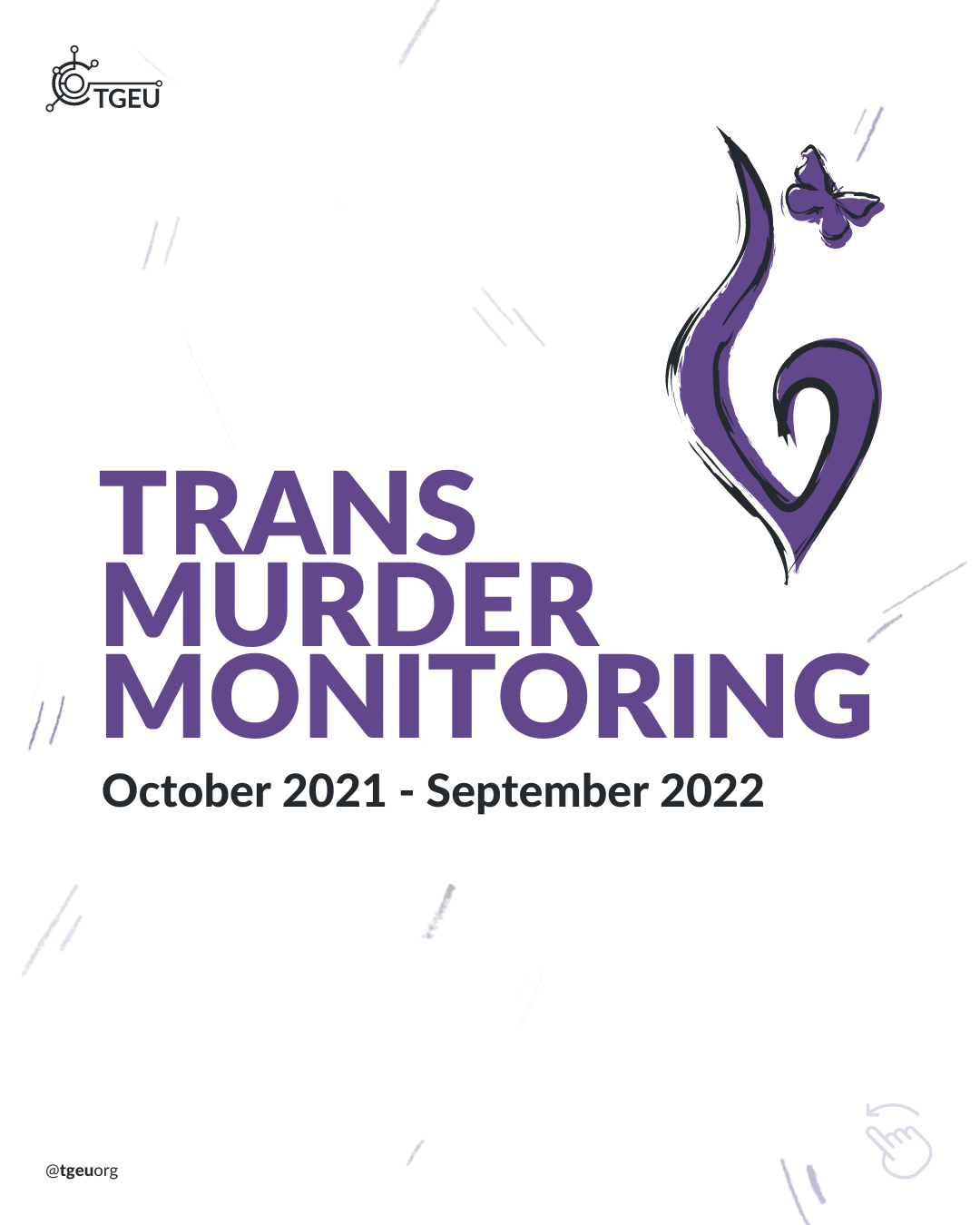 A text in purple saying Trans Murder Monitoring