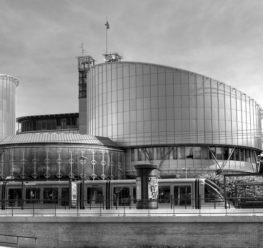 A picture of the exterior of the European Court of Human Rights in Strasbourg