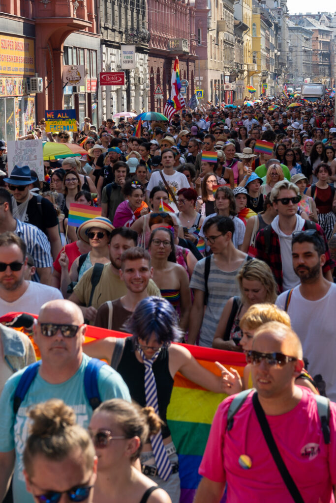 Photo of participants of Budapest Pride